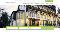 Desktop Screenshot of hoteldumoulin.be