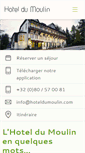 Mobile Screenshot of hoteldumoulin.be